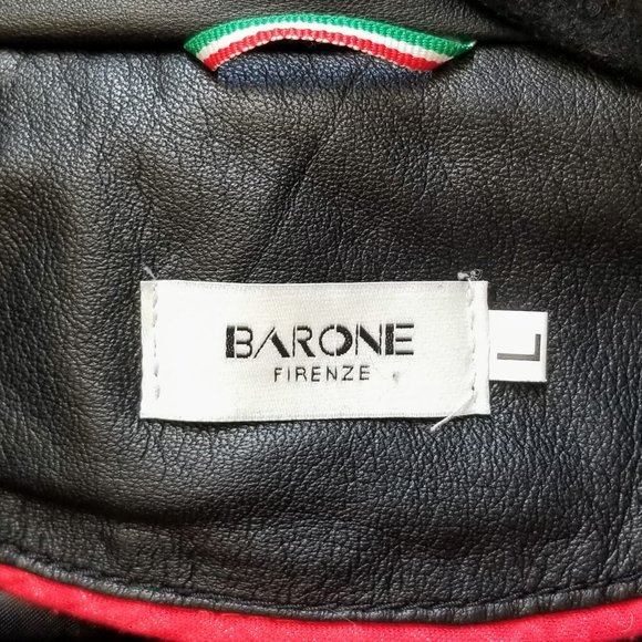 Barone Firenze Genuine Leather Jacket - The Sally Zippy Italian Style (US 4) - Picture 6 of 7